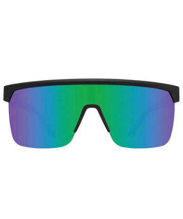 Spy Flynn 5050 Matte Black Matte Pink W/ Happy Grey Green Light Green Mirror Sunglasses